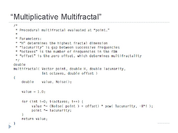 “Multiplicative Multifractal” 