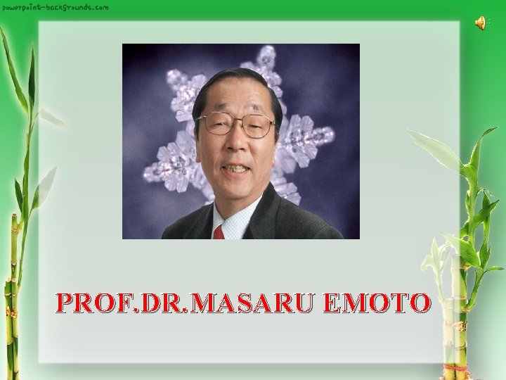 PROF. DR. MASARU EMOTO 