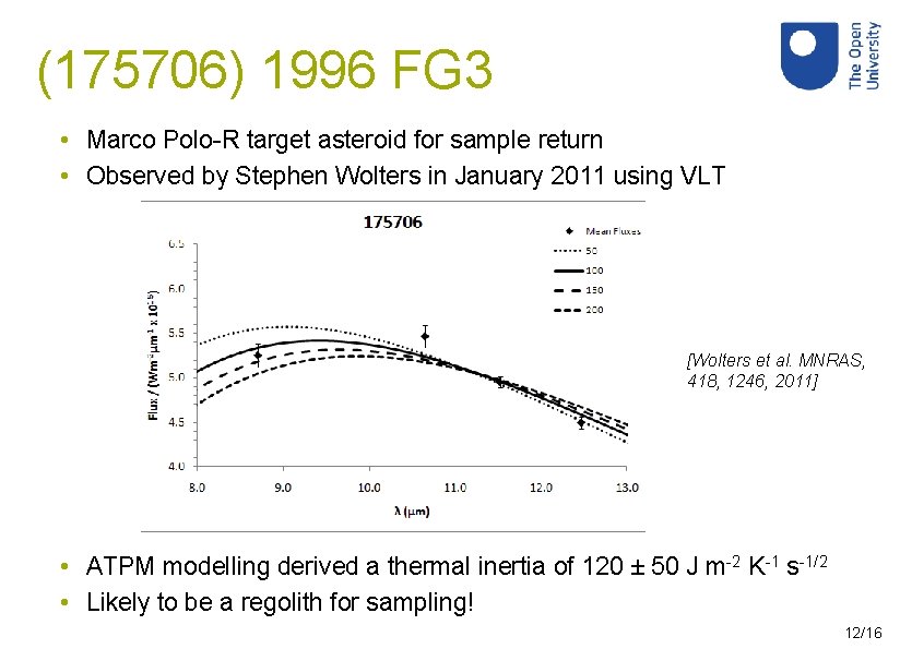 (175706) 1996 FG 3 • Marco Polo-R target asteroid for sample return • Observed