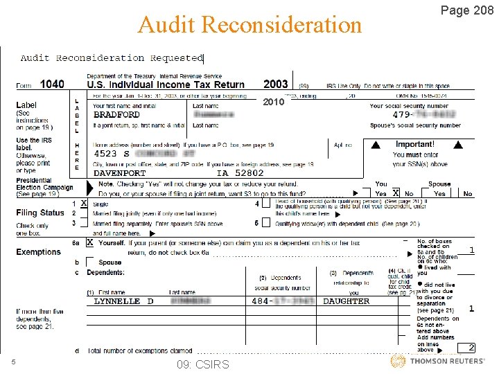 Audit Reconsideration 2010 5 09: CSIRS Page 208 