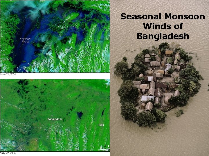 Seasonal Monsoon Winds of Bangladesh Monsoons of Bangladesh (NASA) 