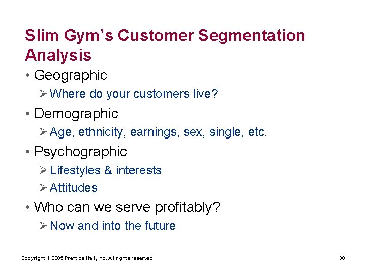 Slim Gym’s Customer Segmentation Analysis • Geographic Ø Where do your customers live? •