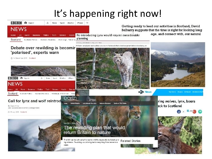 It’s happening right now! 