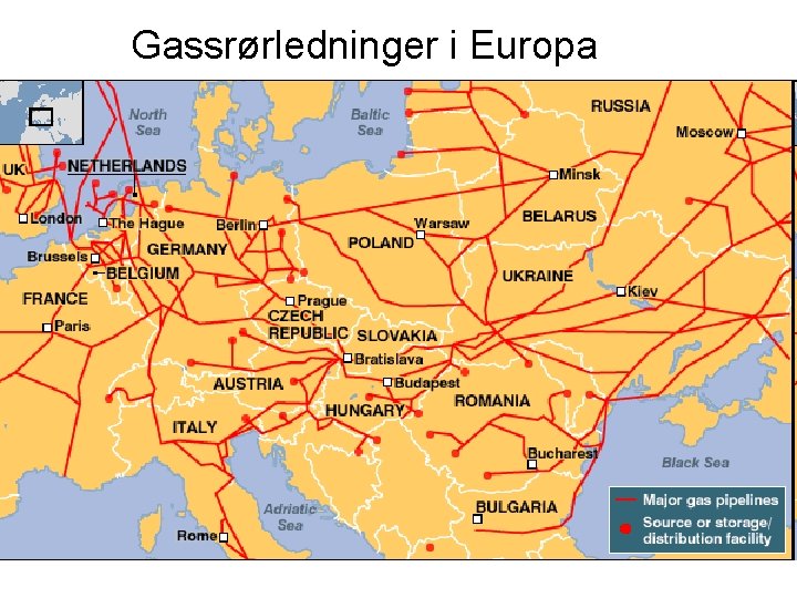 Gassrørledninger i Europa 