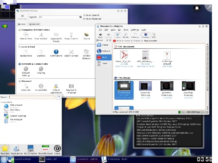 Linux Desktop: KDE Linux Desktop: KDE
