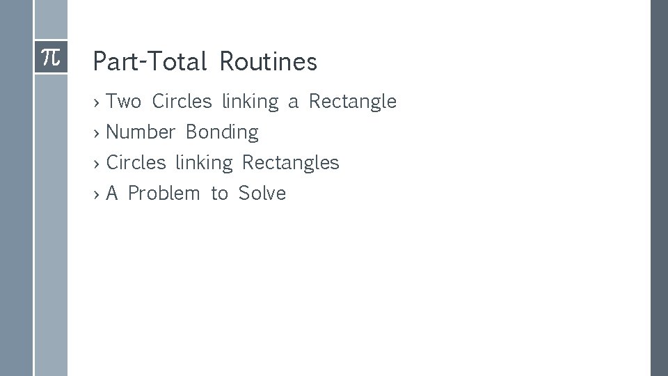 Part-Total Routines › Two Circles linking a Rectangle › Number Bonding › Circles linking