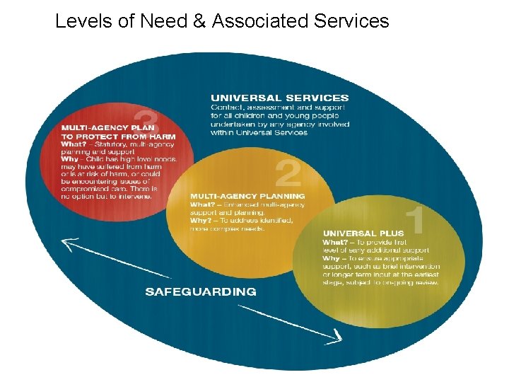 Levels of Need & Associated Services 