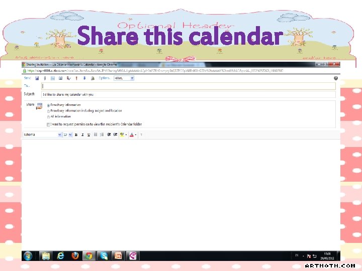 Share this calendar 