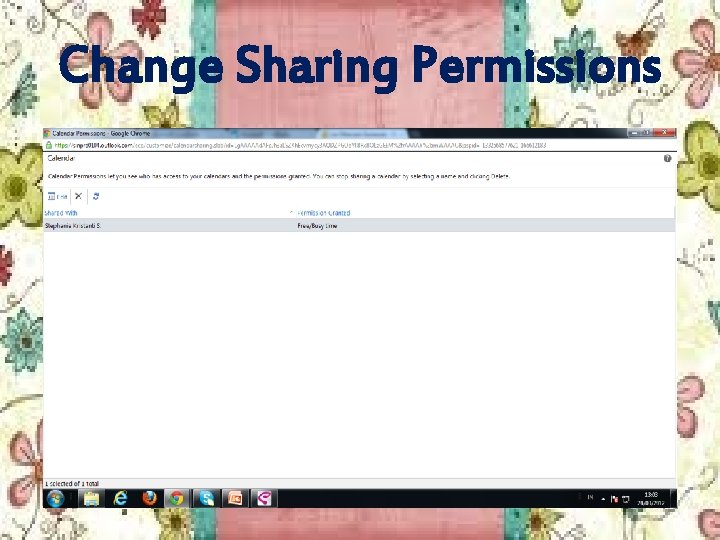 Change Sharing Permissions 