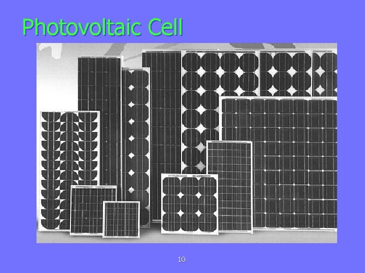 Photovoltaic Cell 10 