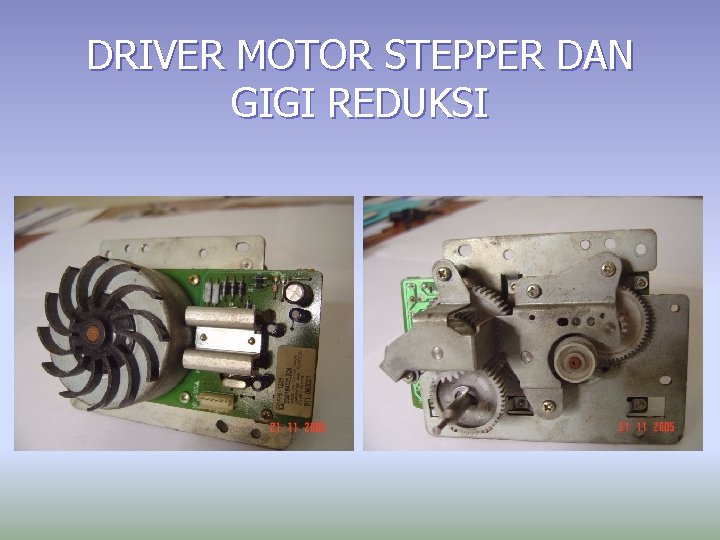 DRIVER MOTOR STEPPER DAN GIGI REDUKSI 