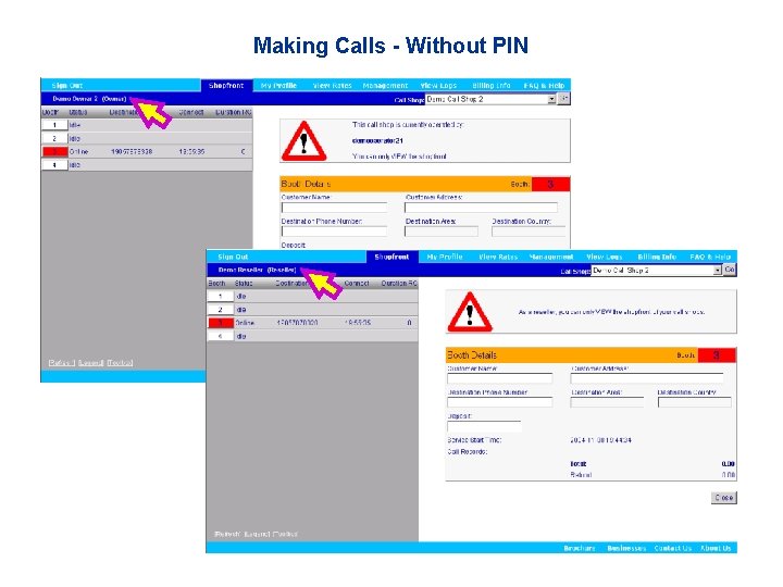 Making Calls - Without PIN 