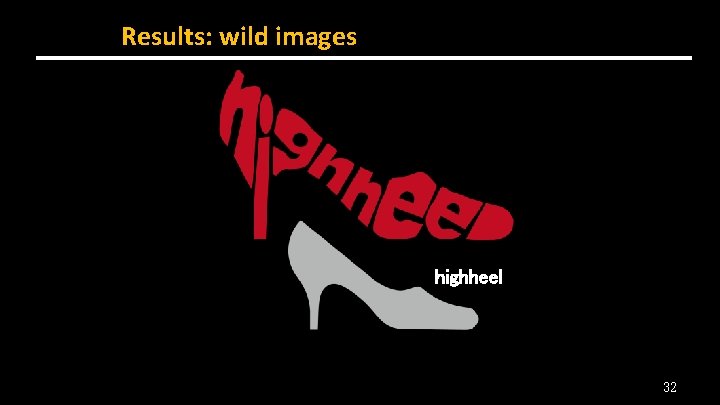 Results: wild images highheel 32 