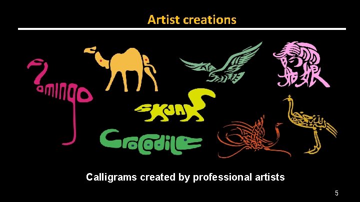 Artist creations Calligrams created by professional artists 5 