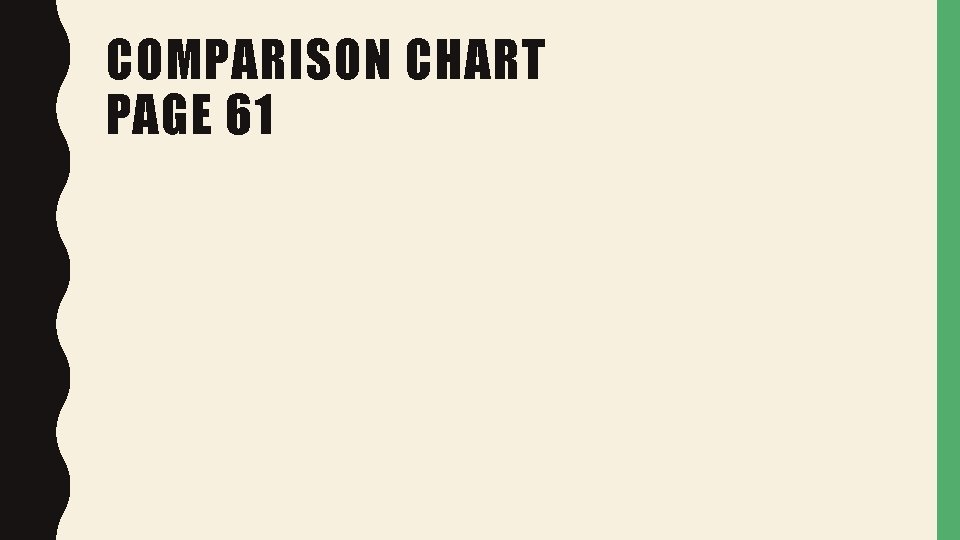 COMPARISON CHART PAGE 61 
