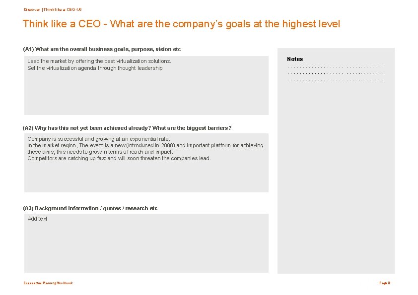 Discover | Think like a CEO 1/5 Think like a CEO - What are