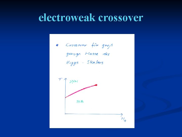 electroweak crossover 