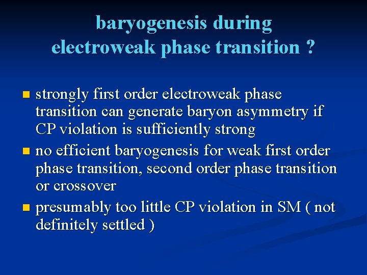 baryogenesis during electroweak phase transition ? strongly first order electroweak phase transition can generate