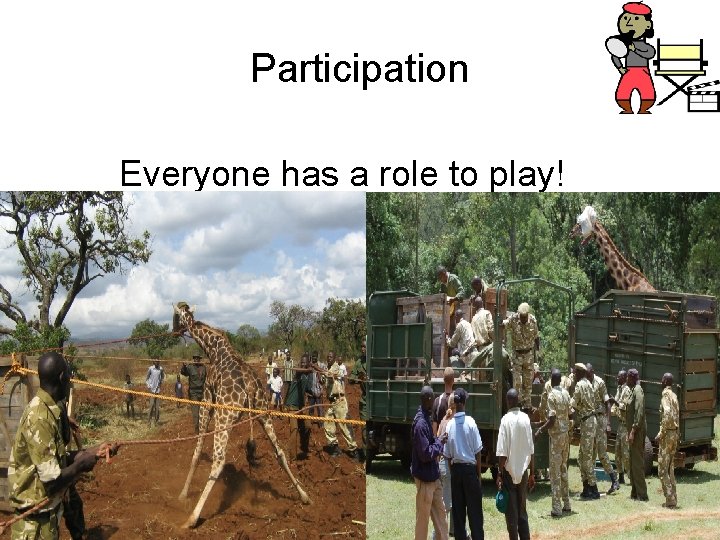 Participation Everyone has a role to play! 