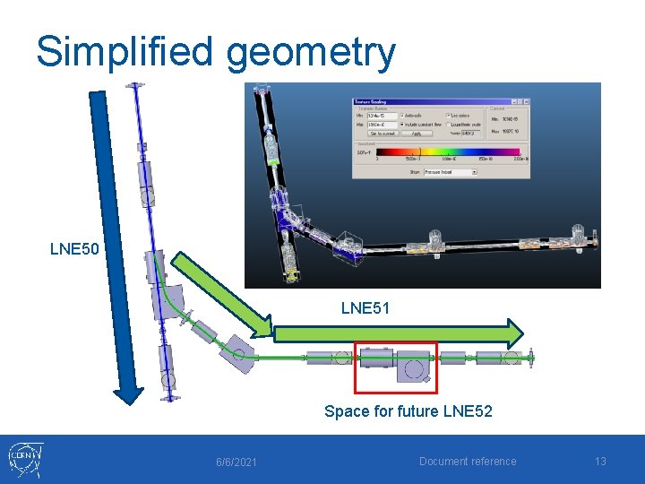 Simplified geometry LNE 50 LNE 51 Space for future LNE 52 6/6/2021 Document reference