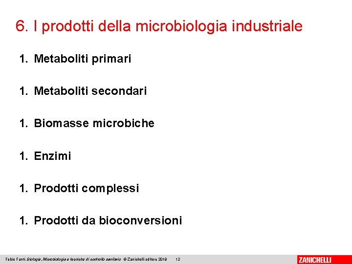 Fabio Fanti Biologia microbiologia e tecniche di controllo