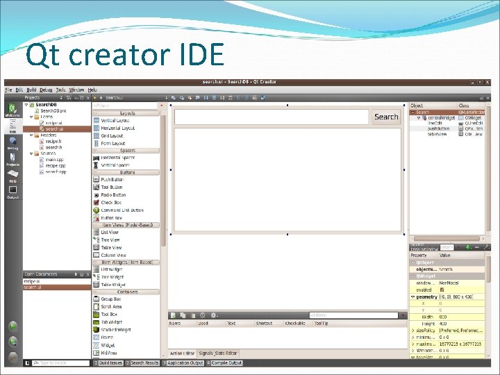 Qt creator IDE 