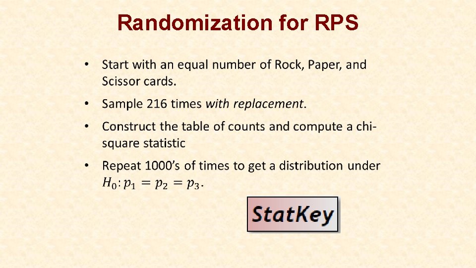 Randomization for RPS 