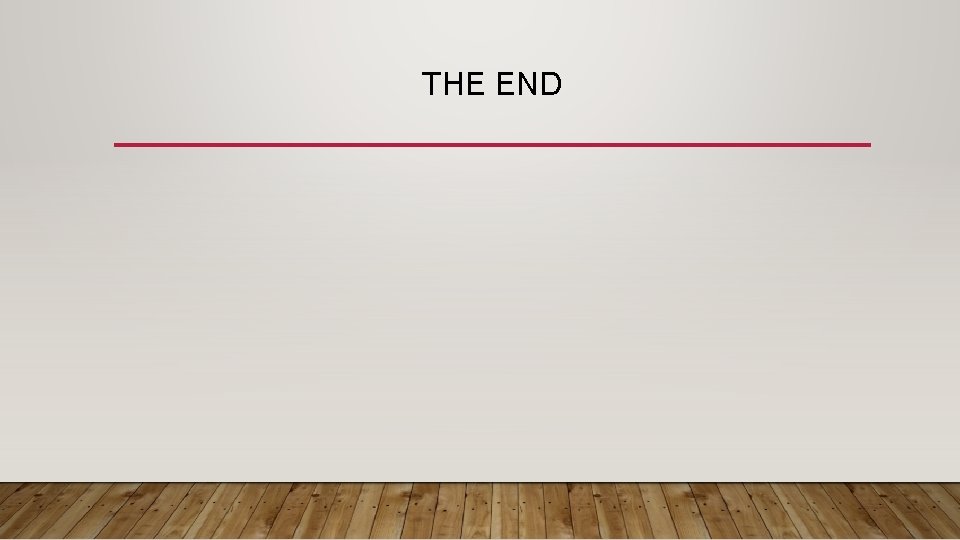 THE END 