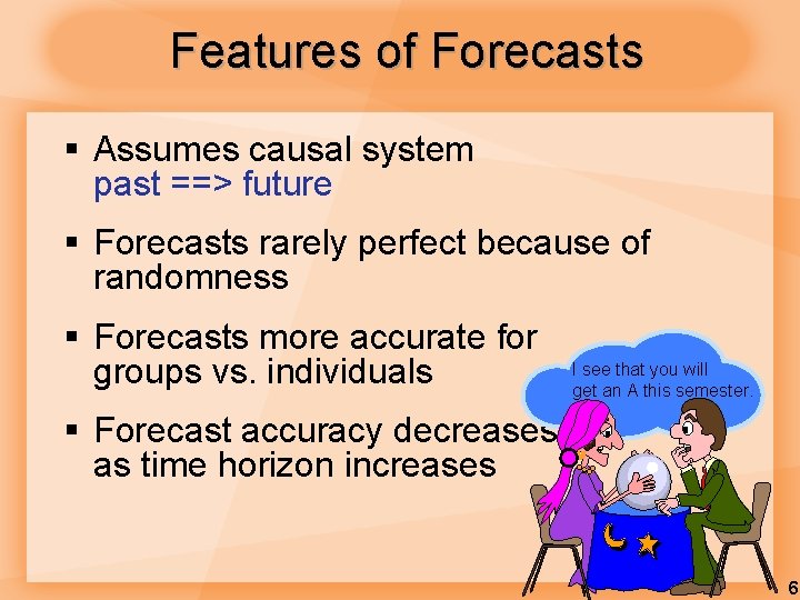 Technological Forecasting Learning Objectives List the elements of