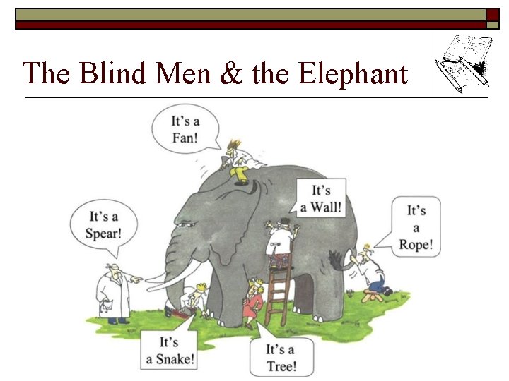 The Blind Men & the Elephant 