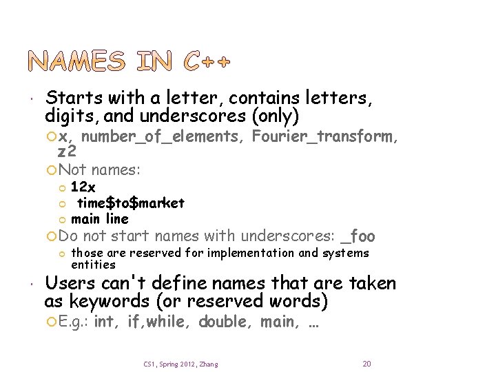  Starts with a letter, contains letters, digits, and underscores (only) x, number_of_elements, Fourier_transform,
