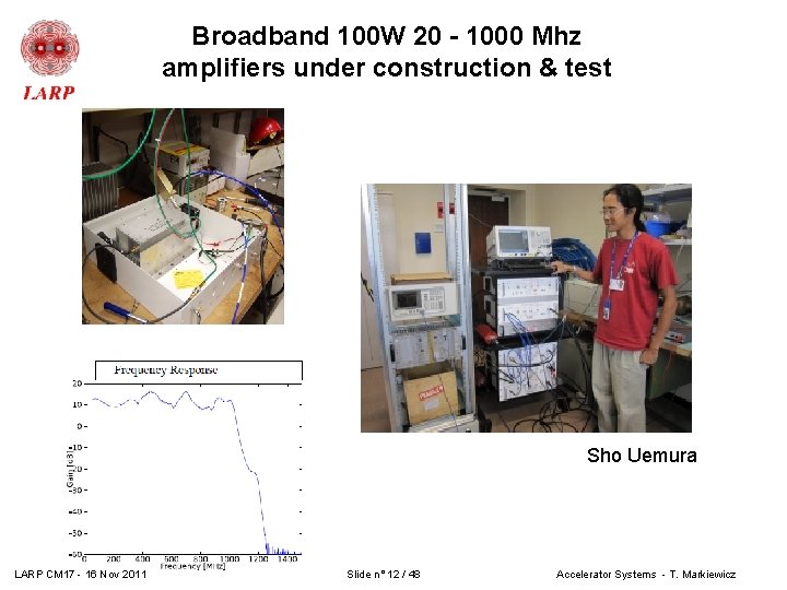 Broadband 100 W 20 - 1000 Mhz amplifiers under construction & test Sho Uemura Broadband 100 W 20 - 1000 Mhz amplifiers under construction & test Sho Uemura