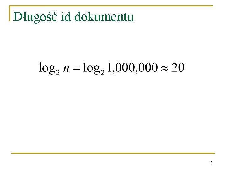 Długość id dokumentu 6 