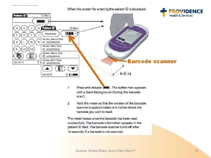 Barcode scanner Glucose, Whole Blood, Accu-Chek Inform® 10 