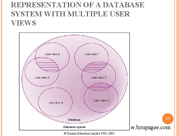 REPRESENTATION OF A DATABASE SYSTEM WITH MULTIPLE USER VIEWS 17 www. bzupages. com ©