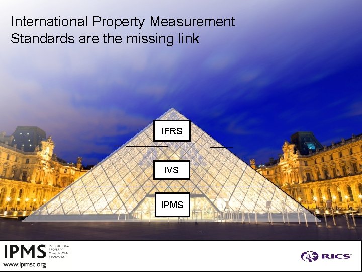 International Property Measurement Standards are the missing link IFRS IVS IPMS 