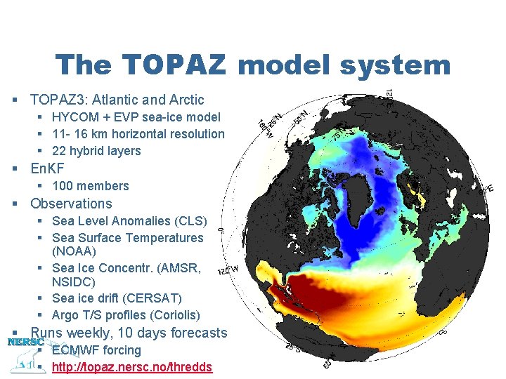 The TOPAZ model system § TOPAZ 3: Atlantic and Arctic § HYCOM + EVP