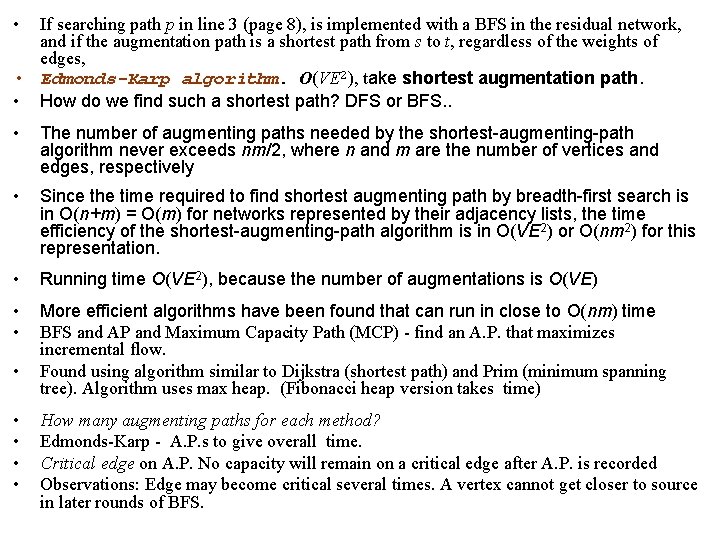  • If searching path p in line 3 (page 8), is implemented with