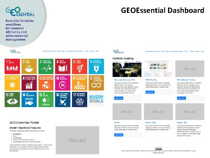 GEOEssential Dashboard 