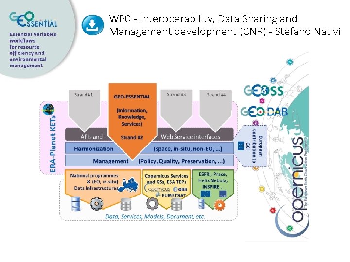 WP 0 - Interoperability, Data Sharing and Management development (CNR) - Stefano Nativi 