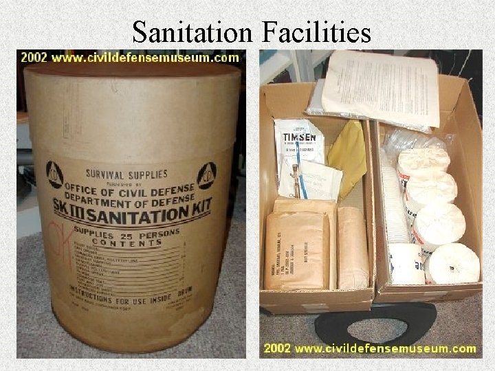 Sanitation Facilities 