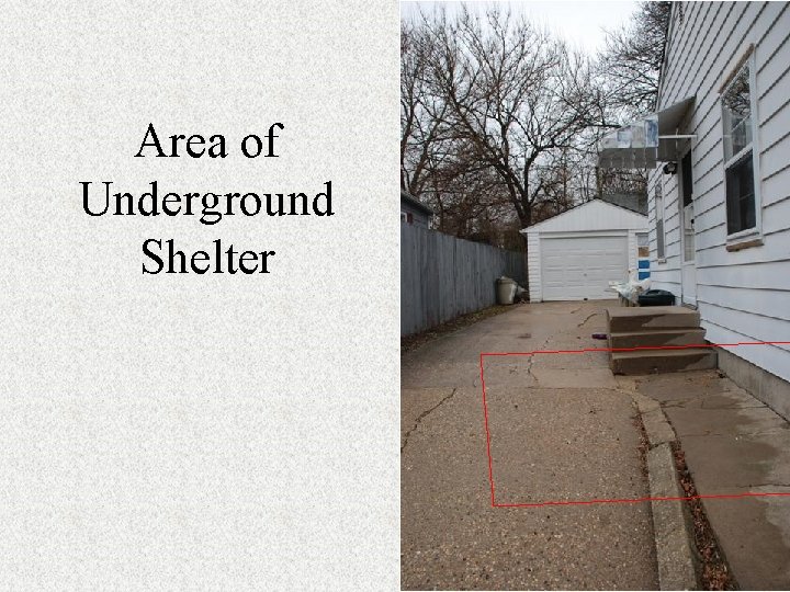 Area of Underground Shelter 