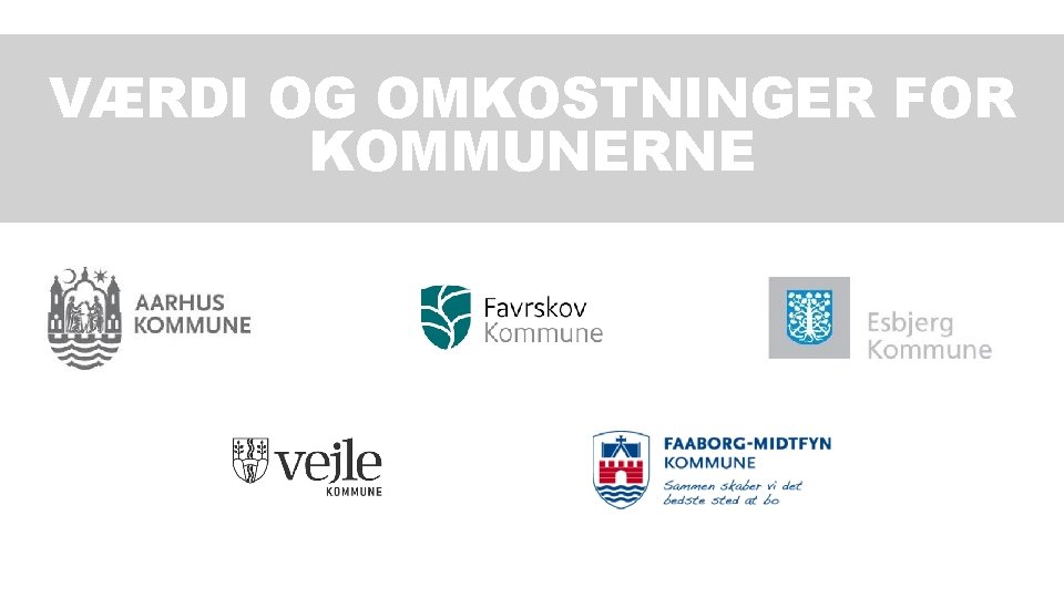 EVALUERING 2019 BORGERBLIKKET VÆRDI OG OMKOSTNINGER FOR KOMMUNERNE 