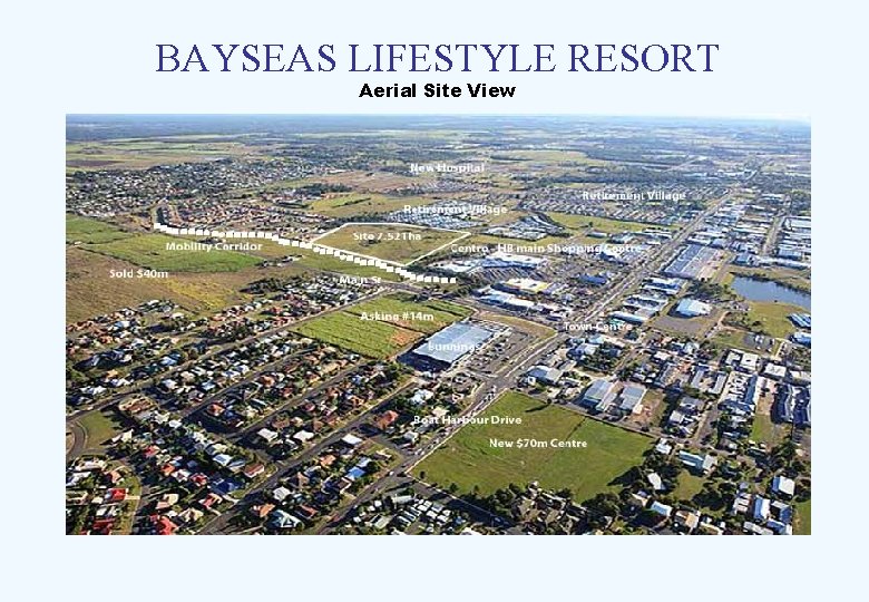 BAYSEAS LIFESTYLE RESORT Aerial Site View 