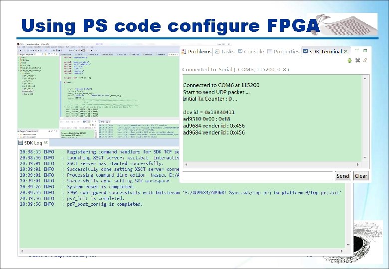 Using PS code configure FPGA © 2019 BI Group, Acc-Center, IHEP 10 