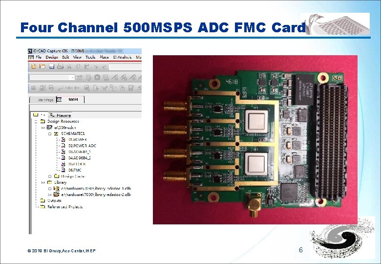 Four Channel 500 MSPS ADC FMC Card © 2019 BI Group, Acc-Center, IHEP 6