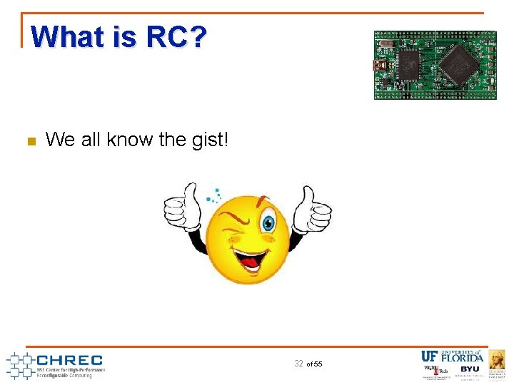 What is RC? n We all know the gist! 32 of 55 