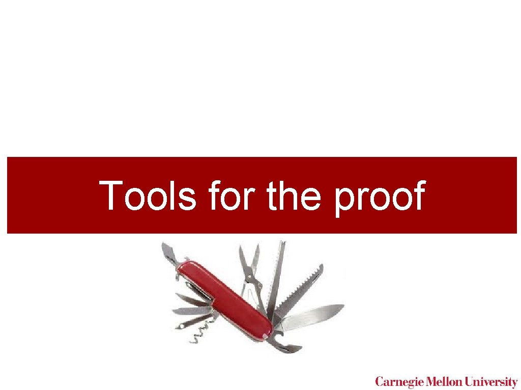 Tools for the proof 