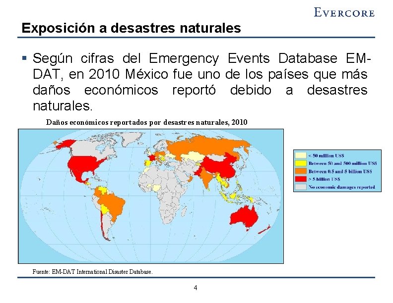 Exposición a desastres naturales § Según cifras del Emergency Events Database EMDAT, en 2010