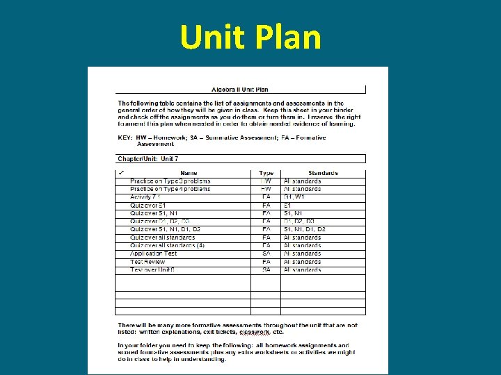 Unit Plan 